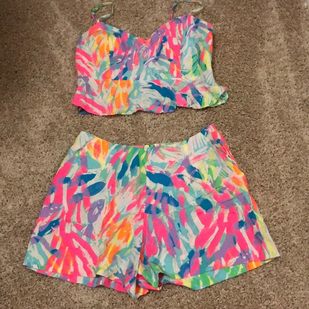 Lilly Pulitzer Two Piece Set EUC sz 0